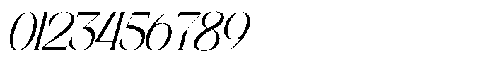 Aroba Modern Italic Font OTHER CHARS