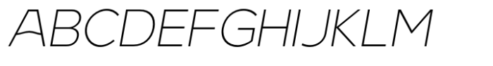 Arodora Pro Extra Light Italic Font UPPERCASE
