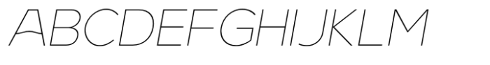 Arodora Pro Thin Italic Font UPPERCASE