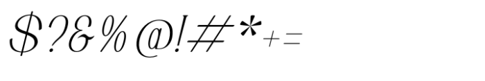 Aroelin Italic Font OTHER CHARS
