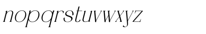 Aroelin Italic Font LOWERCASE