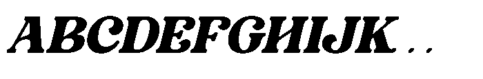 Aroma Vintage Italic Font UPPERCASE