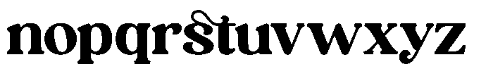 Aroma Vintage Regular Font LOWERCASE