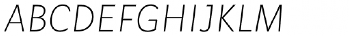 Aromo Thin Italic Font UPPERCASE