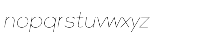 Arona Hairline Italic Font LOWERCASE