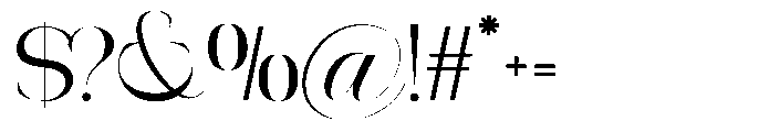 Aroney  Regular Font OTHER CHARS
