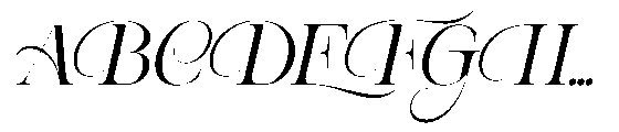 Aroney  Slant Regular Font UPPERCASE