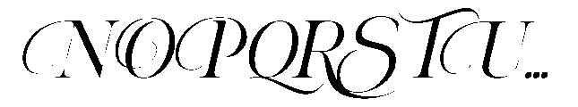 Aroney  Slant Regular Font UPPERCASE