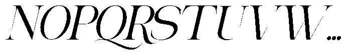 Aroney  Slant Regular Font LOWERCASE