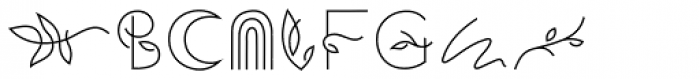 Aronia Symbols Font UPPERCASE