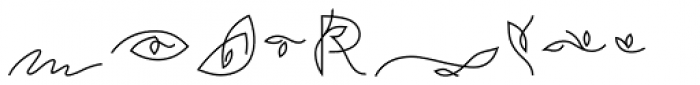 Aronia Symbols Font UPPERCASE
