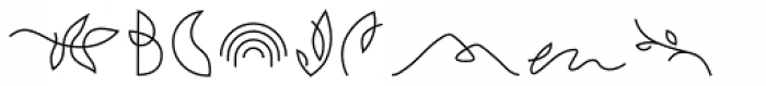 Aronia Symbols Font LOWERCASE