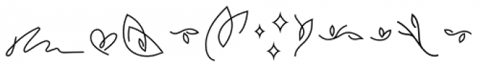 Aronia Symbols Font LOWERCASE