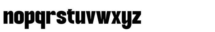 Aronsiki Extra Bold Font LOWERCASE