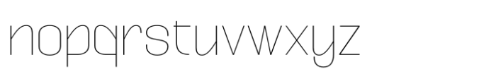 Aronsiki Thin Font LOWERCASE