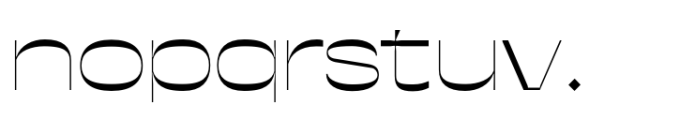 Arp 20 Thin Font LOWERCASE