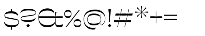 Arp Variable Display Font OTHER CHARS