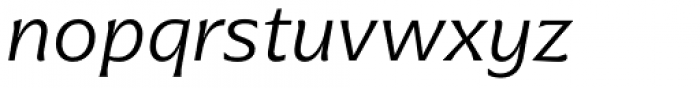 Arpona Light Italic Font LOWERCASE
