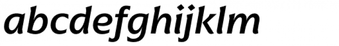 Arpona Medium Italic Font LOWERCASE