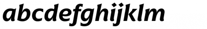 Arpona Semi Bold Italic Font LOWERCASE