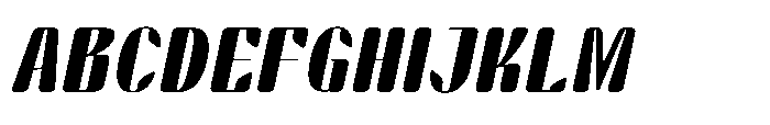 Arqon Black Expanded Oblique Font UPPERCASE
