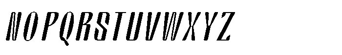 Arqon Black Extra Condensed Oblique Font UPPERCASE