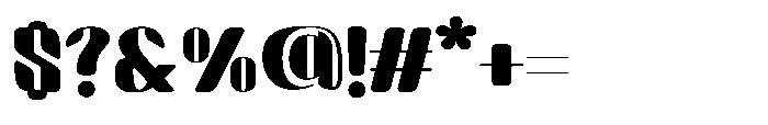 Arqon Black Extra Expanded Font OTHER CHARS