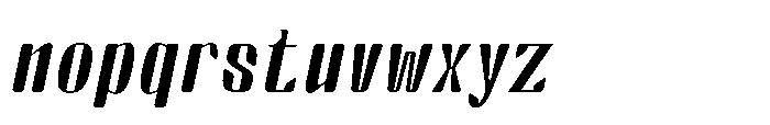 Arqon Black Semi Condensed Oblique Font LOWERCASE