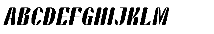 Arqon Black Semi Expanded Oblique Font UPPERCASE