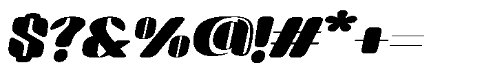 Arqon Black Ultra Expanded Oblique Font OTHER CHARS