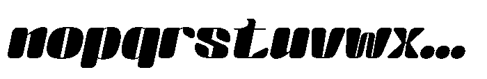 Arqon Black Ultra Expanded Oblique Font LOWERCASE