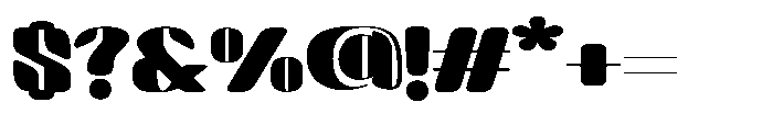 Arqon Black Ultra Expanded Font OTHER CHARS