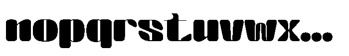 Arqon Black Ultra Expanded Font LOWERCASE