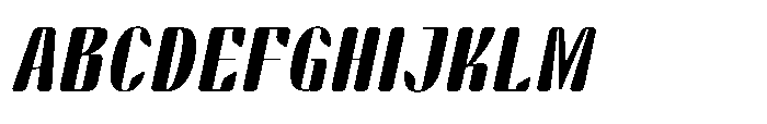 Arqon Bold Expanded Oblique Font UPPERCASE