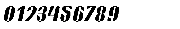 Arqon Bold Extra Expanded Oblique Font OTHER CHARS