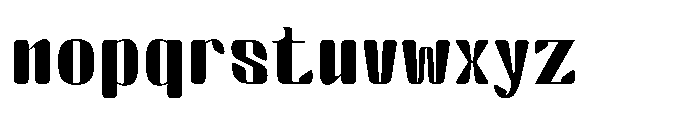 Arqon Bold Extra Expanded Font LOWERCASE