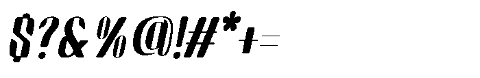 Arqon Bold Oblique Font OTHER CHARS
