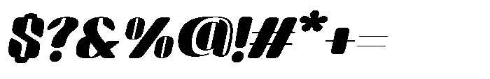 Arqon Bold Ultra Expanded Oblique Font OTHER CHARS