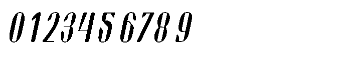 Arqon Condensed Oblique Font OTHER CHARS