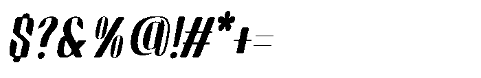 Arqon Expanded Oblique Font OTHER CHARS