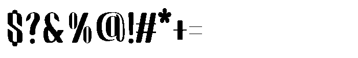 Arqon Expanded Font OTHER CHARS