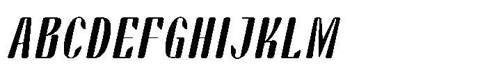 Arqon Extra Black Condensed Oblique Font UPPERCASE
