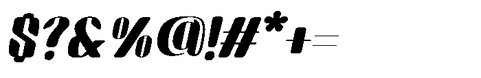 Arqon Extra Black Expanded Oblique Font OTHER CHARS