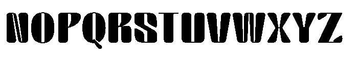 Arqon Extra Black Extra Expanded Font UPPERCASE