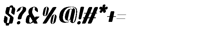 Arqon Extra Black Oblique Font OTHER CHARS