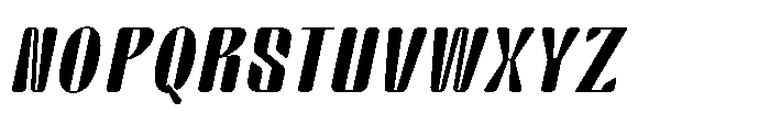 Arqon Extra Black Oblique Font UPPERCASE