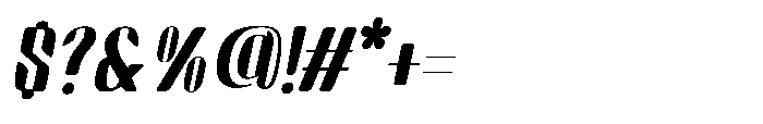 Arqon Extra Bold Oblique Font OTHER CHARS