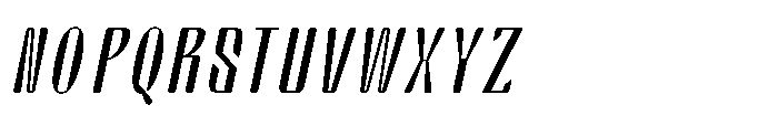 Arqon Extra Condensed Oblique Font UPPERCASE