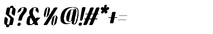 Arqon Extra Expanded Oblique Font OTHER CHARS