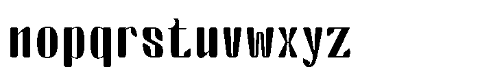 Arqon Extra Expanded Font LOWERCASE